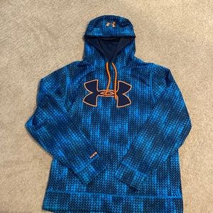 Under armor blue and orange hoodie
